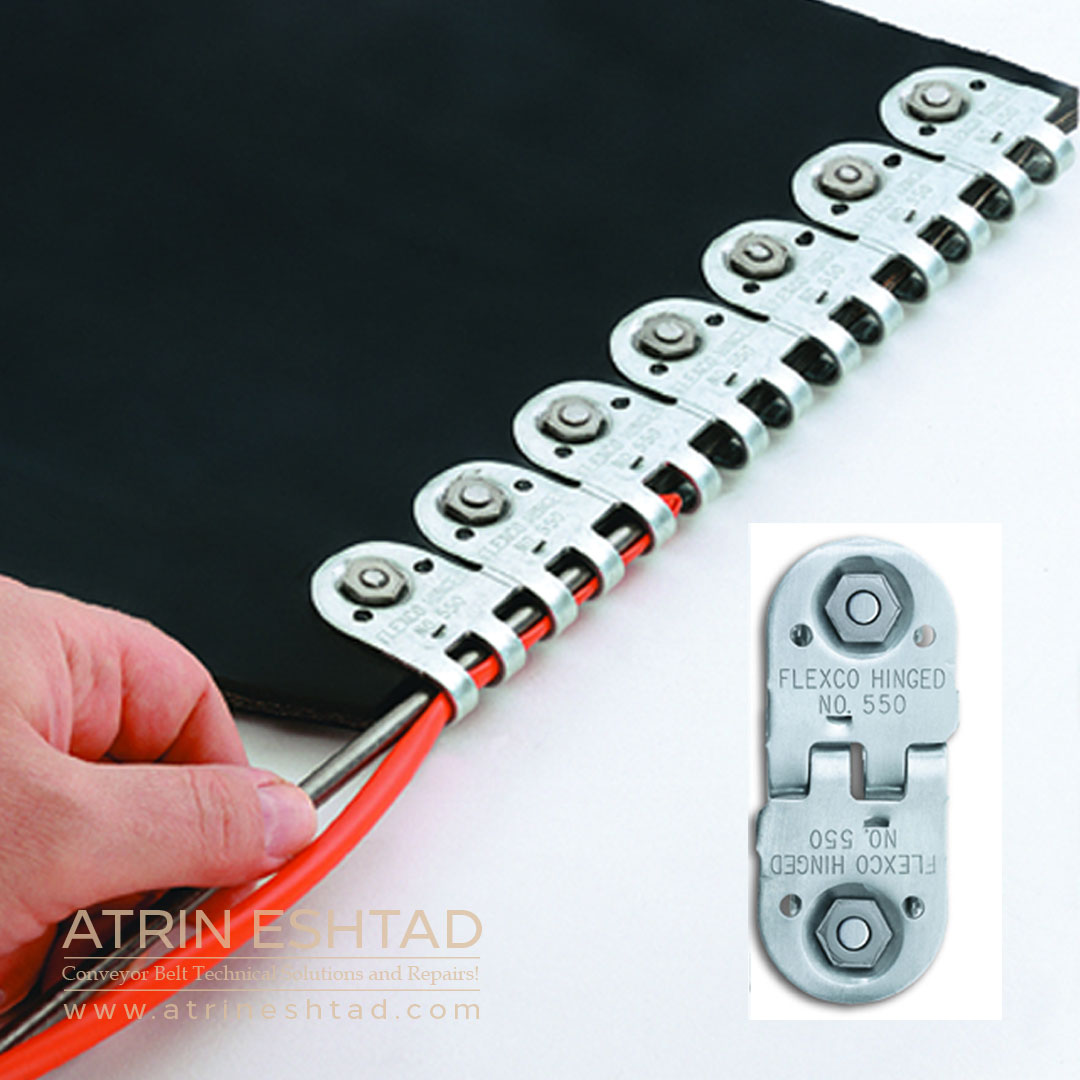 اتصال لولایی فلکسکو پیچ و مهره ای Flexco Bolt Hinged System